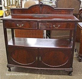 ANTIQUE SOLID Mahogany Tall Server with Carved Back attributed to Feldenkreis Furniture
Located Dock – Auction Estimate $200-$400
