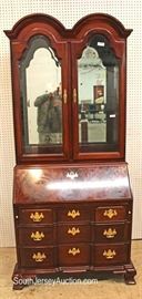 CLEAN 2 Piece SOLID Mahogany Block Front Secretary with Double Arch Mirror Back and Lighted Curio Top by “Thomasville Furniture”
Located Inside – Auction Estimate $500-$1000
