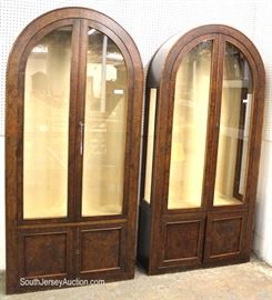 PAIR of Mid-Century Dome Top 2 Door Burl Walnut Display Cases Made in Italy
Located Inside – Auction Estimate $500-$1000
