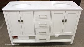 Large Selection of Marble Top Bathroom Vanity’s, some with Mirrors and Backsplashes, 32”, 48”, 60” and more
Located Inside – Auction Estimate $100-$400
