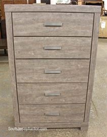 NEW Contemporary 5 Drawer High Chest
Located Inside – Auction Estimate $100-$200
