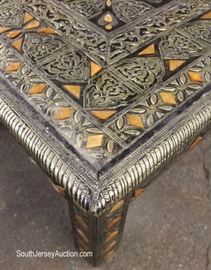 Rectangular Middle Eastern Decorated Bronze Wrap Decorator Coffee Table
Located Inside – Auction Estimate $100-$300