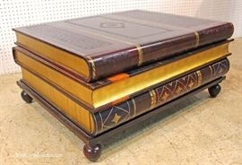 BEAUTIFUL 3 Drawer Leather Wrap Book Coffee Table by “Maitland Smith Furniture”
Located Inside – Auction Estimate $1000-$2000
