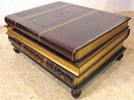 BEAUTIFUL 3 Drawer Leather Wrap Book Coffee Table by “Maitland Smith Furniture”
Located Inside – Auction Estimate $1000-$2000
