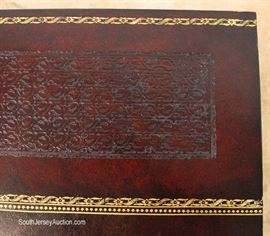 BEAUTIFUL 3 Drawer Leather Wrap Book Coffee Table by “Maitland Smith Furniture”
Located Inside – Auction Estimate $1000-$2000
