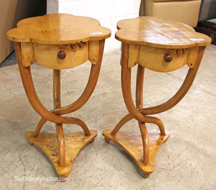 PAIR of Burl Walnut One Drawer Lamp Tables
Located Inside – Auction Estimate $50-$100

