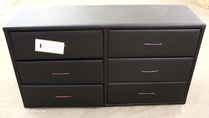 NEW Black Leather Like Wrapped 6 Drawer Low Chest (hardware in drawer)
Located Inside – Auction Estimate $100-$300

