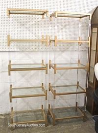 PAIR of Lucite and Brass Modern Design Display Cabinets
Located Inside – Auction Estimate $100-$300
