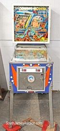 VINTAGE Count-Down .25¢ Pinball Machine in Original Found Condition Mfd. By D. Gottlieb & Co.
A Columbia Pictures Industries Company Model 60164 U.S.A.
Located Inside – Auction Estimate $300-$600

