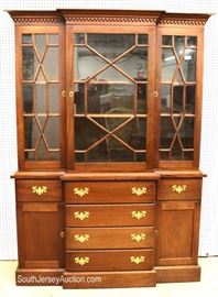 Custom SOLID Mahogany 8 Piece Queen Anne Dining Room Set with 2 Piece 3 Door China Cabinet
Located Inside – Auction Estimate $400-$800
