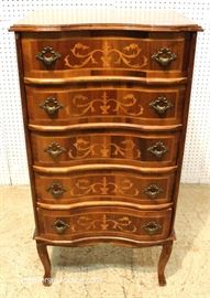 French Inlaid Walnut 5 Drawer Lingerie Style Chest
Located Inside – Auction Estimate $200-$400

