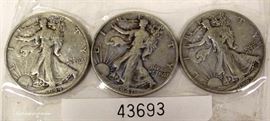 3 U.S. Silver Walking Liberty Half Dollars
Located Inside – Auction Estimate $20-$50
