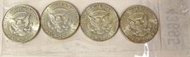 4 Silver U.S. 1964 Kennedy Half Dollars
Located Inside – Auction Estimate $20-$50
