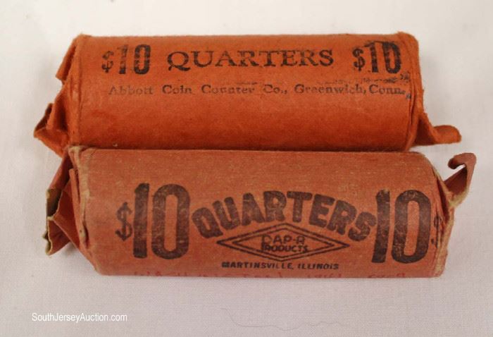 2 Rolls of U.S. $10.00 (40) Silver Quarters
Located Inside – Auction Estimate $100-$200 each
