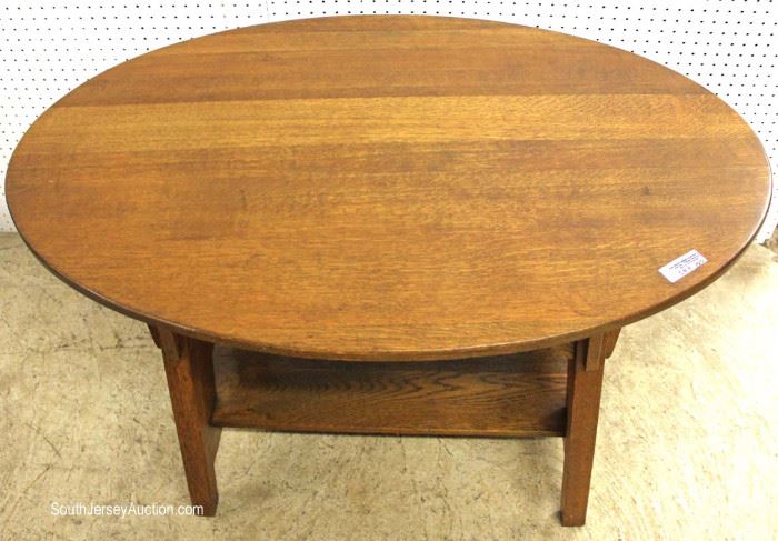 ANTIQUE Mission Oak Oval Library Table by “Limberts Furniture”
Located Inside – Auction Estimate $500-$1000
