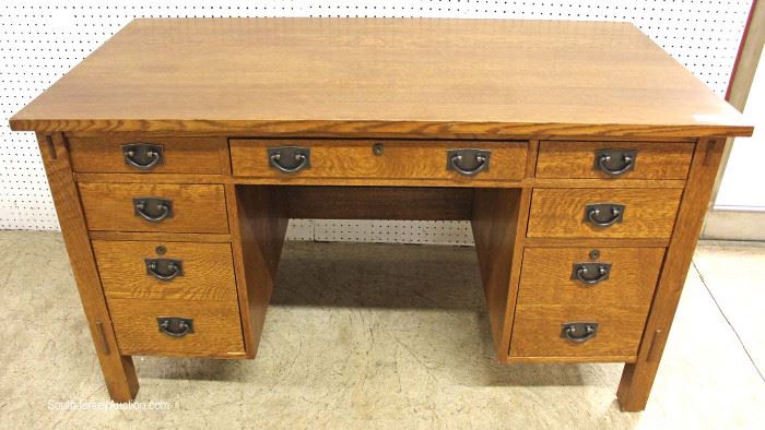 Mission Oak Desk with Panel Back - Very Great Quality - by “Stickley Furniture”
Located Inside – Auction Estimate $1000-$2000
