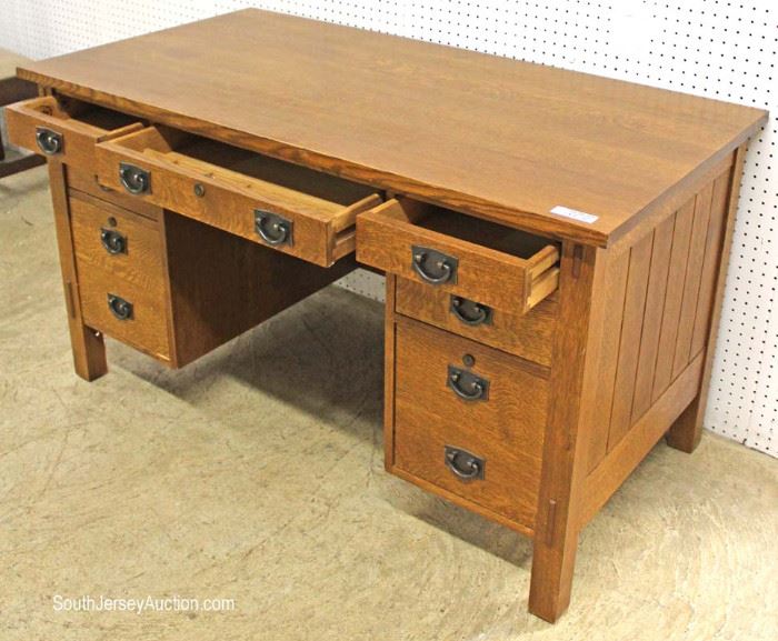 Mission Oak Desk with Panel Back - Very Great Quality - by “Stickley Furniture”
Located Inside – Auction Estimate $1000-$2000
