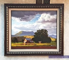 Large James Fetherholf Original Oil on Canvas 36 by 30