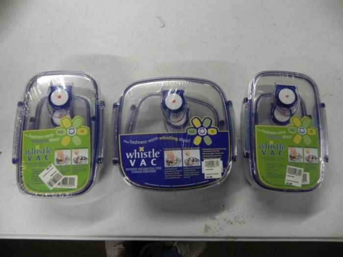 Whistle Vac Food Storage Containers