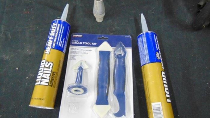 Liquid nails and caulking tool kit