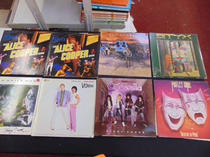 Vintage vinyl albums lot 80s rock  Crue  Coope ...