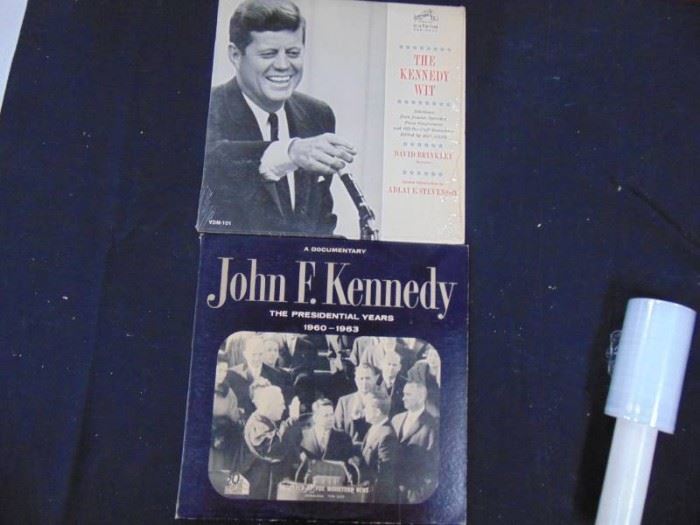 Vintage vinyl albums lot John F Kennedy
