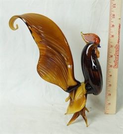 Awesome Blown Glass Rooster Stunning More than ...