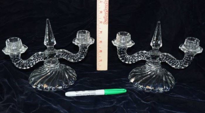 Lot of 2 beautiful candelabra candle holders  M ...