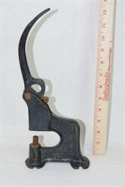 Vintage Cast Iron REX 27 Hand Riveter or Leather ...