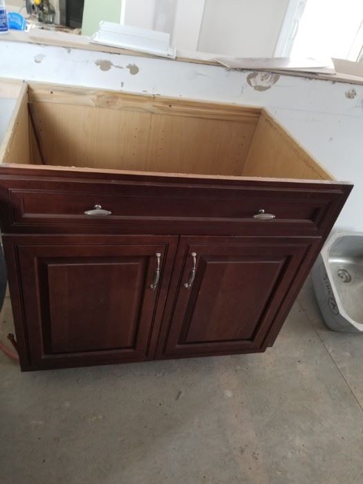 Cabinet to house a full-size sink
