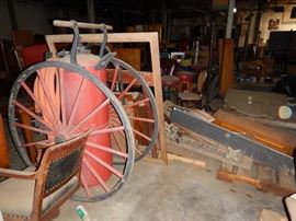 ANTIQUE WAREHOUSE FIREFIGHTING PUMPER