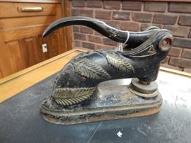 EARLY CAST IRON NOTARY SEAL
