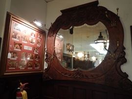 LARGE COAT RACK MIRROR