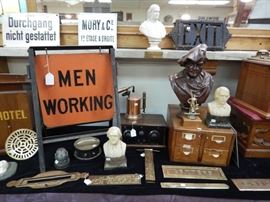 SIGNS, BUSTS, PLAQUES