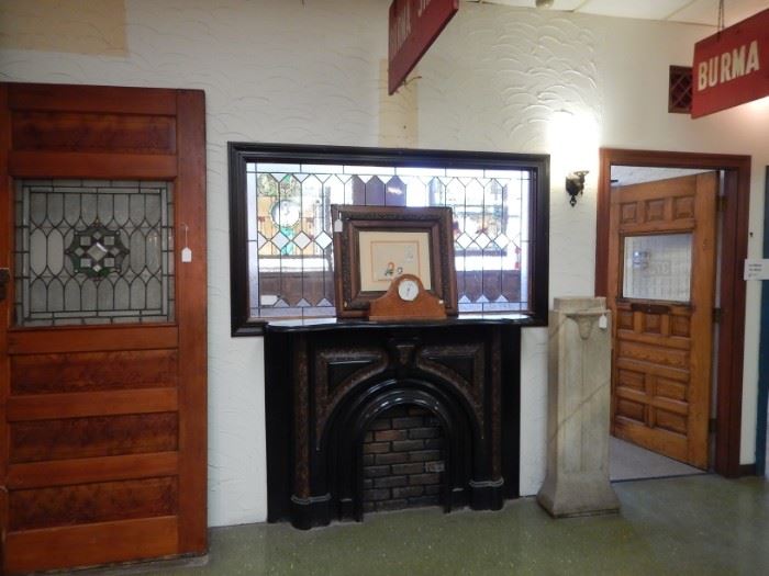 DOORS AND FIREPLACE MANTLES