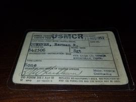 1952 Korean Liberty Pass for the USMCR