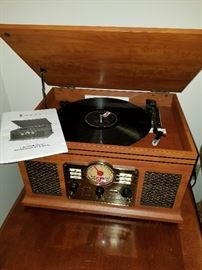 6 in 1 Nostalgic Entertainment Center by Innovative Technology 