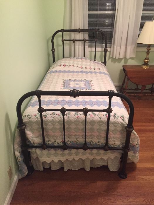 Iron twin bed
