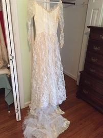 Vintage wedding gown 