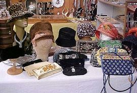 VINTAGE HATS & PURSES INCLUDING VERA BRADLEY 