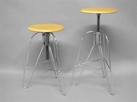Industrial Style Adjustable Bar Stools