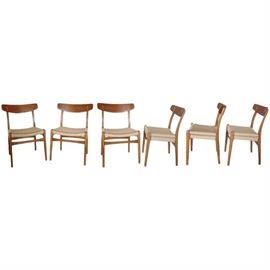 Set of 8 Hans Wegner Teak Dining Chairs
