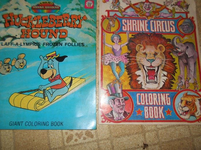 Shrine Circus & Huckleberry coloring books, we have others