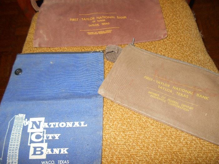 Old bank bags