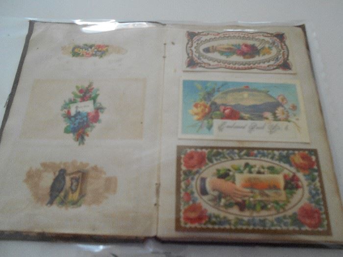 Antique calling card sample book