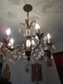 Working glass chandelier 