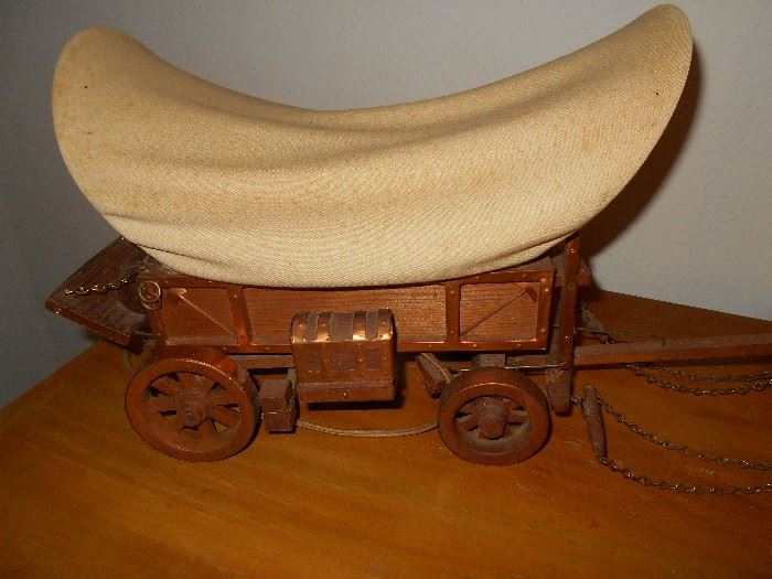 Antique replica covered wagon