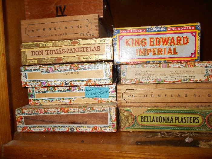 Wood and other cigar boxes