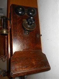 Antique crank telephone