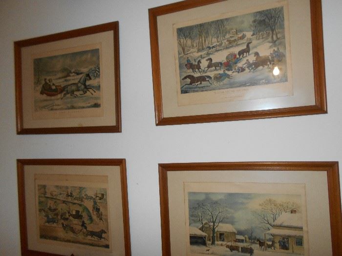 Vintage  framed prints